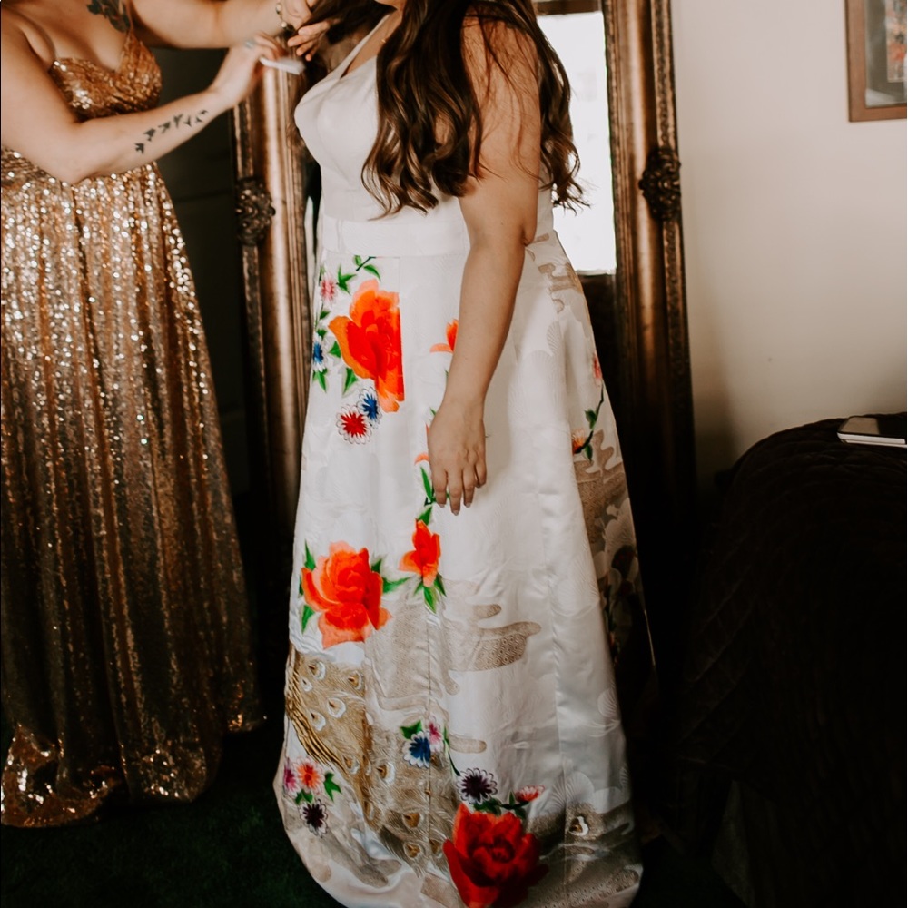 Stunning One of a Kind A-line Vintage Kimono Dress - Picture 3 of 5